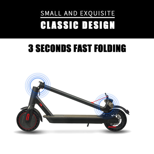 8.5 Inch 10.4Ah Lightweight Foldable E Scooter Portable Folding Adult Electric Scooter With App